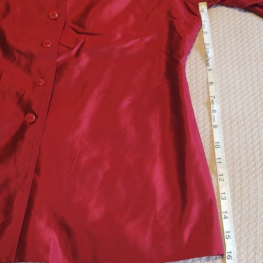 Slikland 100% Silk Women's three piece Pantsuit with beading on pants - Picture 9 of 15